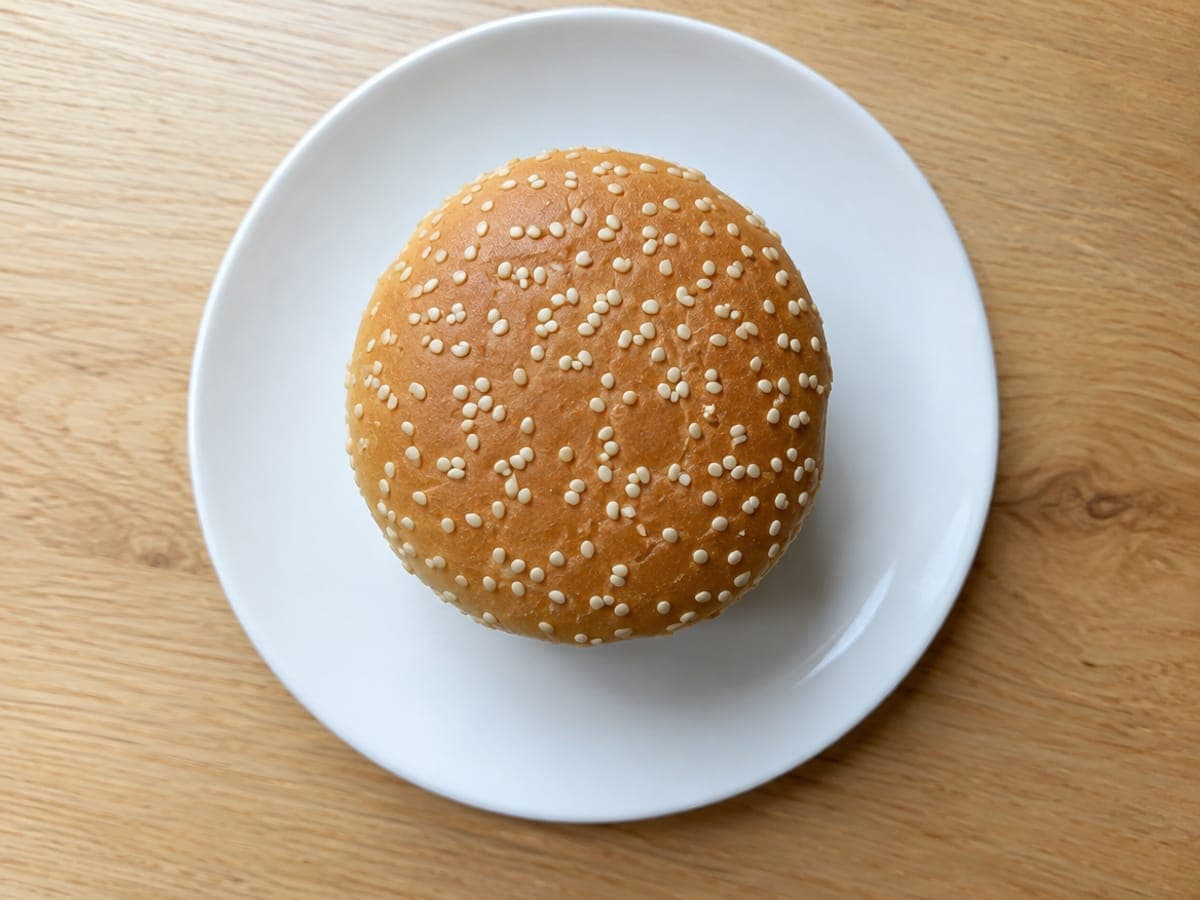 Poor example: a cheeseburger straight on and from directly above